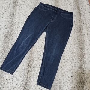 HUE M Denim Leggings - Indigo